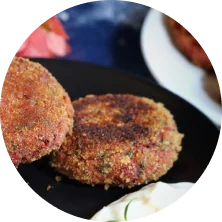 Beetroot Soya Cutlets-recipe